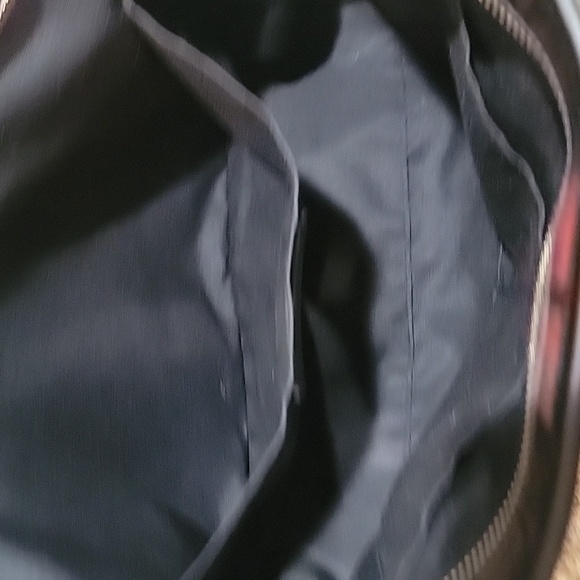 Coach EUC Buffalo Plaid Print Zip Top Tote Bag Coated Canvas - Picture 10 of 12